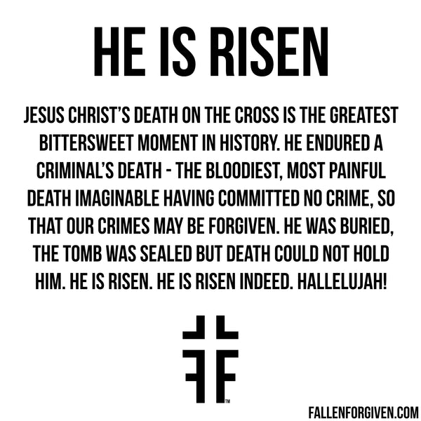 He Is Risen Cropped Hoodie